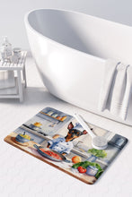 Load image into Gallery viewer, Miniature Pinscher The Chef Memory Foam Kitchen Mat