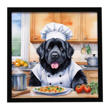 Load image into Gallery viewer, Newfoundland The Chef Framed Metal Print