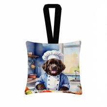 Load image into Gallery viewer, Newfoundland The Chef Hanging Square Fabric Ornament 3.5 × 3.5