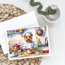 Load image into Gallery viewer, Norfolk Terrier The Chef Greeting Cards - Blank Note Cards – 8-Pack of Artist-Designed Cards with Envelopes