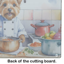 Load image into Gallery viewer, Norfolk Terrier The Chef Glass Cutting Boards – Durable, Decorative Kitchen Art