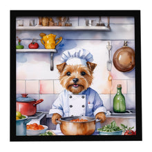 Load image into Gallery viewer, Norfolk Terrier The Chef Framed Metal Print