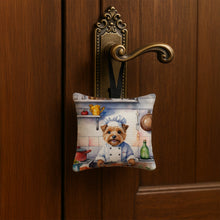 Load image into Gallery viewer, Norfolk Terrier The Chef Hanging Square Fabric Ornament 3.5 × 3.5