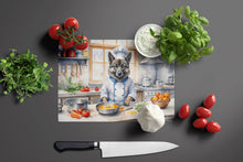 Load image into Gallery viewer, Norwegian Elkhound The Chef Glass Cutting Boards – Durable, Decorative Kitchen Art