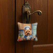 Load image into Gallery viewer, Norwich Terrier The Chef Hanging Square Fabric Ornament 3.5 × 3.5