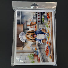 Load image into Gallery viewer, Otterhound The Chef Greeting Cards - Blank Note Cards – 8-Pack of Artist-Designed Cards with Envelopes