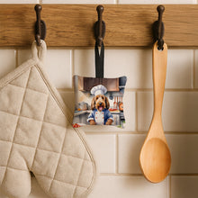 Load image into Gallery viewer, Otterhound The Chef Hanging Square Fabric Ornament 3.5 × 3.5