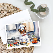 Load image into Gallery viewer, Papillon The Chef Greeting Cards - Blank Note Cards – 8-Pack of Artist-Designed Cards with Envelopes