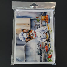Load image into Gallery viewer, Papillon The Chef Greeting Cards - Blank Note Cards – 8-Pack of Artist-Designed Cards with Envelopes