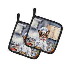 Load image into Gallery viewer, Papillon The Chef Pot Holders - Set of 2 Decorative Kitchen Helpers | Made in the USA