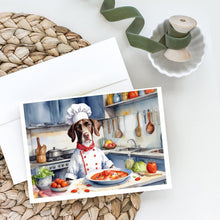 Load image into Gallery viewer, Pointer The Chef Greeting Cards - Blank Note Cards – 8-Pack of Artist-Designed Cards with Envelopes