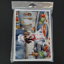 Load image into Gallery viewer, Pointer The Chef Greeting Cards - Blank Note Cards – 8-Pack of Artist-Designed Cards with Envelopes