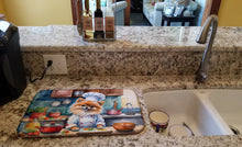 Load image into Gallery viewer, Pomeranian The Chef Dish Drying Mat