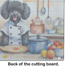 Load image into Gallery viewer, Black Poodle The Chef Glass Cutting Boards – Durable, Decorative Kitchen Art