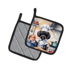 Load image into Gallery viewer, Black Poodle The Chef Pot Holders - Set of 2 Decorative Kitchen Helpers | Made in the USA