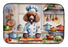 Load image into Gallery viewer, Chocolate Poodle The Chef Dish Drying Mat