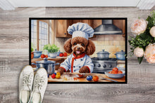 Load image into Gallery viewer, Chocolate Poodle The Chef Doormat - 18X27 Indoor / Outdoor Rug | Made in USA