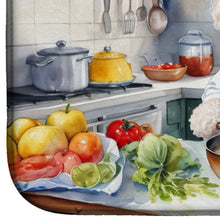 Load image into Gallery viewer, White Poodle The Chef Dish Drying Mat