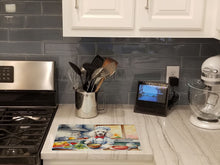 Load image into Gallery viewer, White Poodle The Chef Glass Cutting Boards – Durable, Decorative Kitchen Art