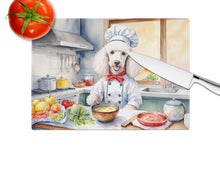 Load image into Gallery viewer, White Poodle The Chef Glass Cutting Boards – Durable, Decorative Kitchen Art