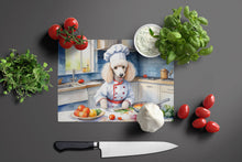Load image into Gallery viewer, White Poodle The Chef Glass Cutting Boards – Durable, Decorative Kitchen Art