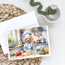 Load image into Gallery viewer, Poodle The Chef Greeting Cards - Blank Note Cards – 8-Pack of Artist-Designed Cards with Envelopes