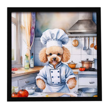 Load image into Gallery viewer, Poodle The Chef Framed Metal Print