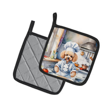 Load image into Gallery viewer, Poodle The Chef Pot Holders - Set of 2 Decorative Kitchen Helpers | Made in the USA