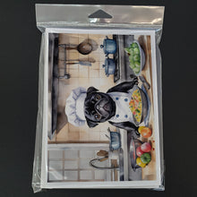 Load image into Gallery viewer, Pug The Chef Greeting Cards - Blank Note Cards – 8-Pack of Artist-Designed Cards with Envelopes