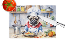 Load image into Gallery viewer, Pug The Chef Glass Cutting Boards – Durable, Decorative Kitchen Art
