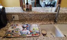Load image into Gallery viewer, Rat Terrier The Chef Dish Drying Mat