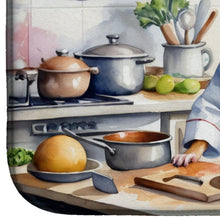 Load image into Gallery viewer, Rat Terrier The Chef Dish Drying Mat