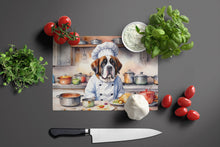 Load image into Gallery viewer, Saint Bernard The Chef Glass Cutting Boards – Durable, Decorative Kitchen Art