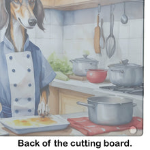 Load image into Gallery viewer, Saluki The Chef Glass Cutting Boards – Durable, Decorative Kitchen Art