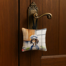 Load image into Gallery viewer, Saluki The Chef Hanging Square Fabric Ornament 3.5 × 3.5
