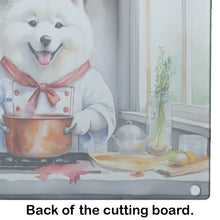Load image into Gallery viewer, Samoyed The Chef Glass Cutting Boards – Durable, Decorative Kitchen Art