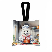 Load image into Gallery viewer, Samoyed The Chef Hanging Square Fabric Ornament 3.5 × 3.5