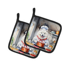 Load image into Gallery viewer, Samoyed The Chef Pot Holders - Set of 2 Decorative Kitchen Helpers | Made in the USA