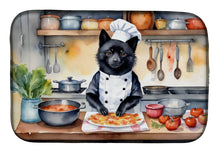 Load image into Gallery viewer, Schipperke The Chef Dish Drying Mat