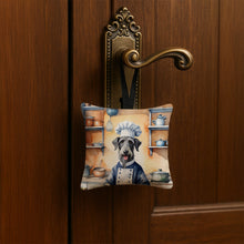 Load image into Gallery viewer, Scottish Deerhound The Chef Hanging Square Fabric Ornament 3.5 × 3.5