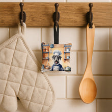 Load image into Gallery viewer, Scottish Deerhound The Chef Hanging Square Fabric Ornament 3.5 × 3.5
