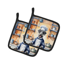 Load image into Gallery viewer, Scottish Deerhound The Chef Pot Holders - Set of 2 Decorative Kitchen Helpers | Made in the USA