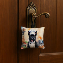 Load image into Gallery viewer, Scottish Terrier The Chef Hanging Square Fabric Ornament 3.5 × 3.5