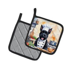 Load image into Gallery viewer, Scottish Terrier The Chef Pot Holders - Set of 2 Decorative Kitchen Helpers | Made in the USA