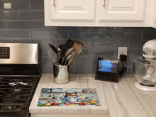 Load image into Gallery viewer, Sheltie The Chef Glass Cutting Boards – Durable, Decorative Kitchen Art