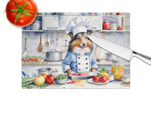 Load image into Gallery viewer, Sheltie The Chef Glass Cutting Boards – Durable, Decorative Kitchen Art