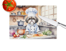 Load image into Gallery viewer, Shih Tzu The Chef Glass Cutting Boards – Durable, Decorative Kitchen Art