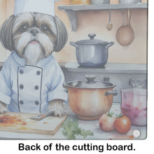 Load image into Gallery viewer, Shih Tzu The Chef Glass Cutting Boards – Durable, Decorative Kitchen Art