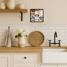 Load image into Gallery viewer, Shih Tzu The Chef Framed Metal Print