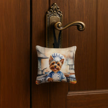 Load image into Gallery viewer, Silky Terrier The Chef Hanging Square Fabric Ornament 3.5 × 3.5